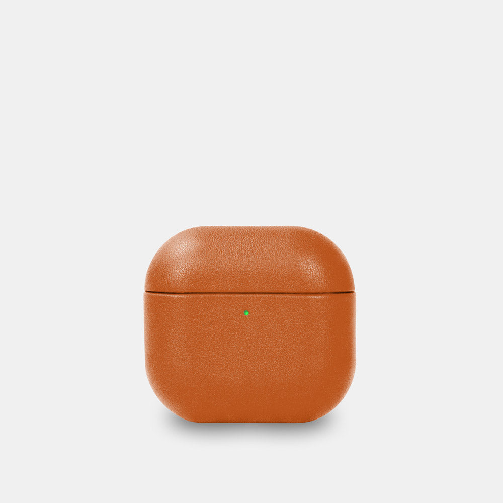 Nappa Leather AirPods (4th Generation) Case - Orange