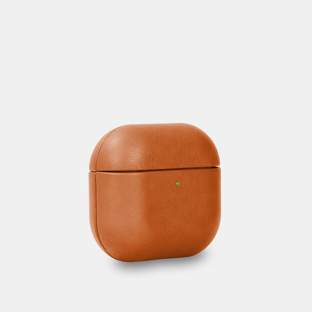 Nappa Leather AirPods (4th Generation) Case - Orange