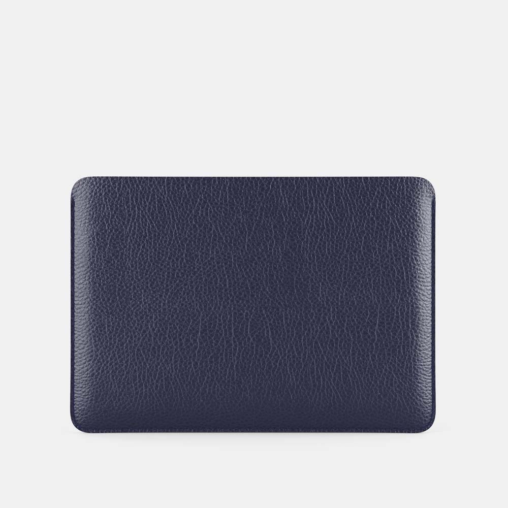 Leather iPad Air 10.9&quot; Sleeve - Navy Blue and Mint - RYAN London