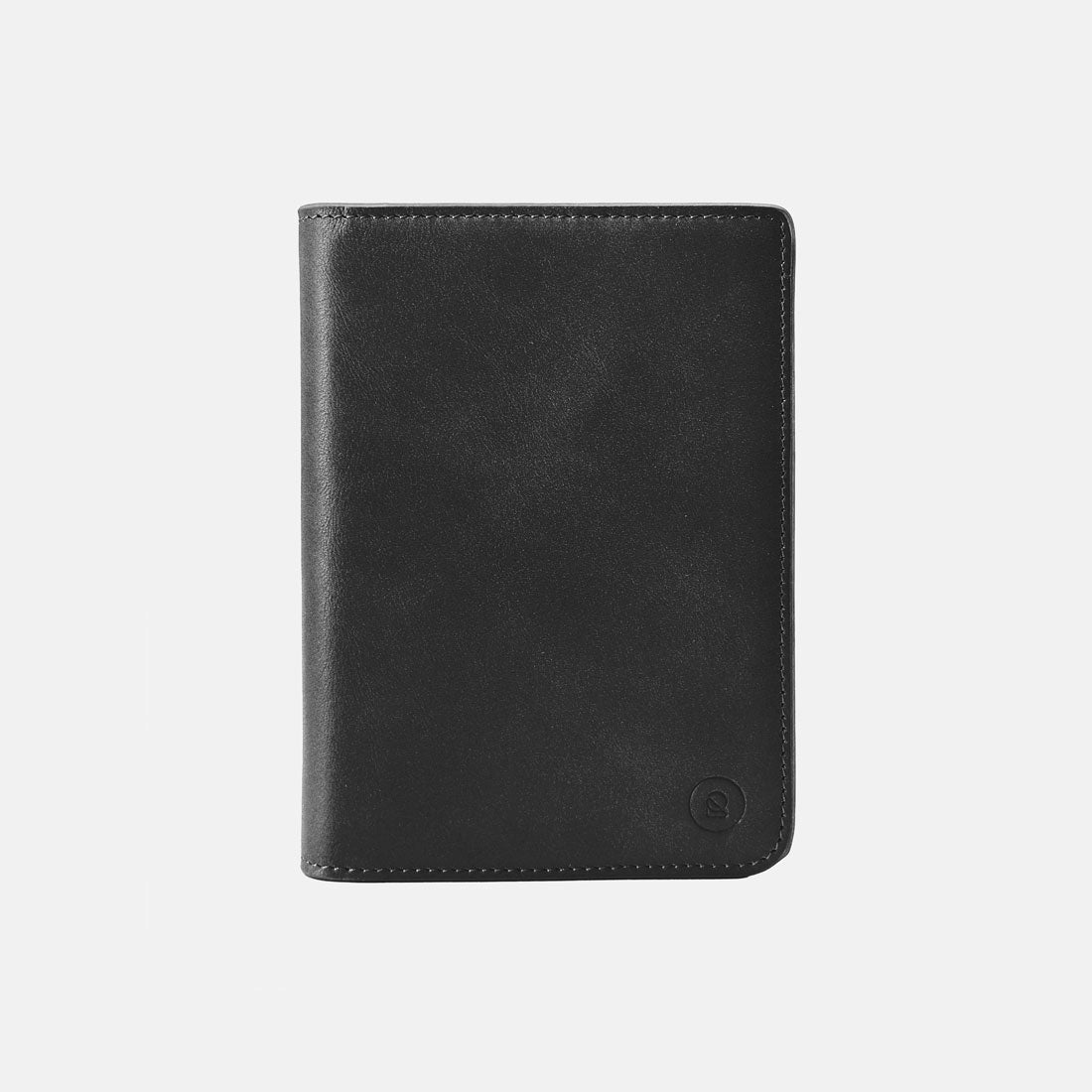 Premium Leather Passport Holder - Travel Essentials - Black