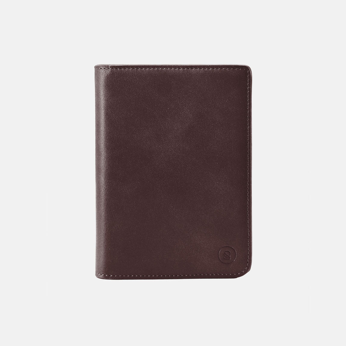 Premium Leather Passport Holder - Travel Essentials - Dark Brown