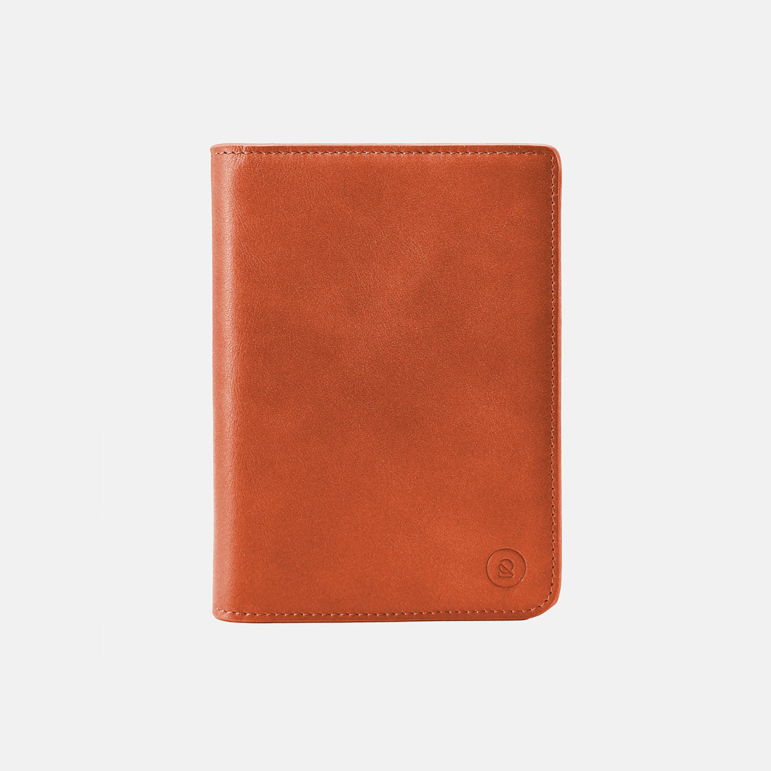 Premium Leather Passport Holder - Travel Essentials - Saddle Brown