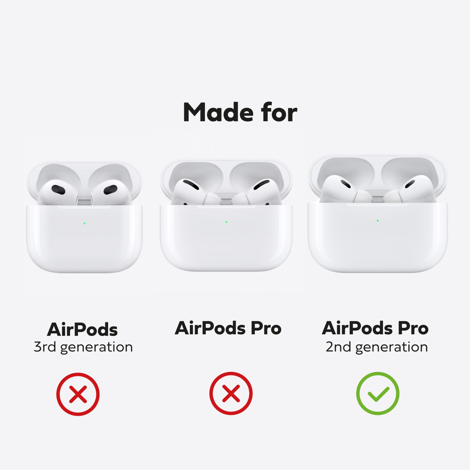 Nappa Leather AirPods Pro (2nd Generation) Case - Avocado Green