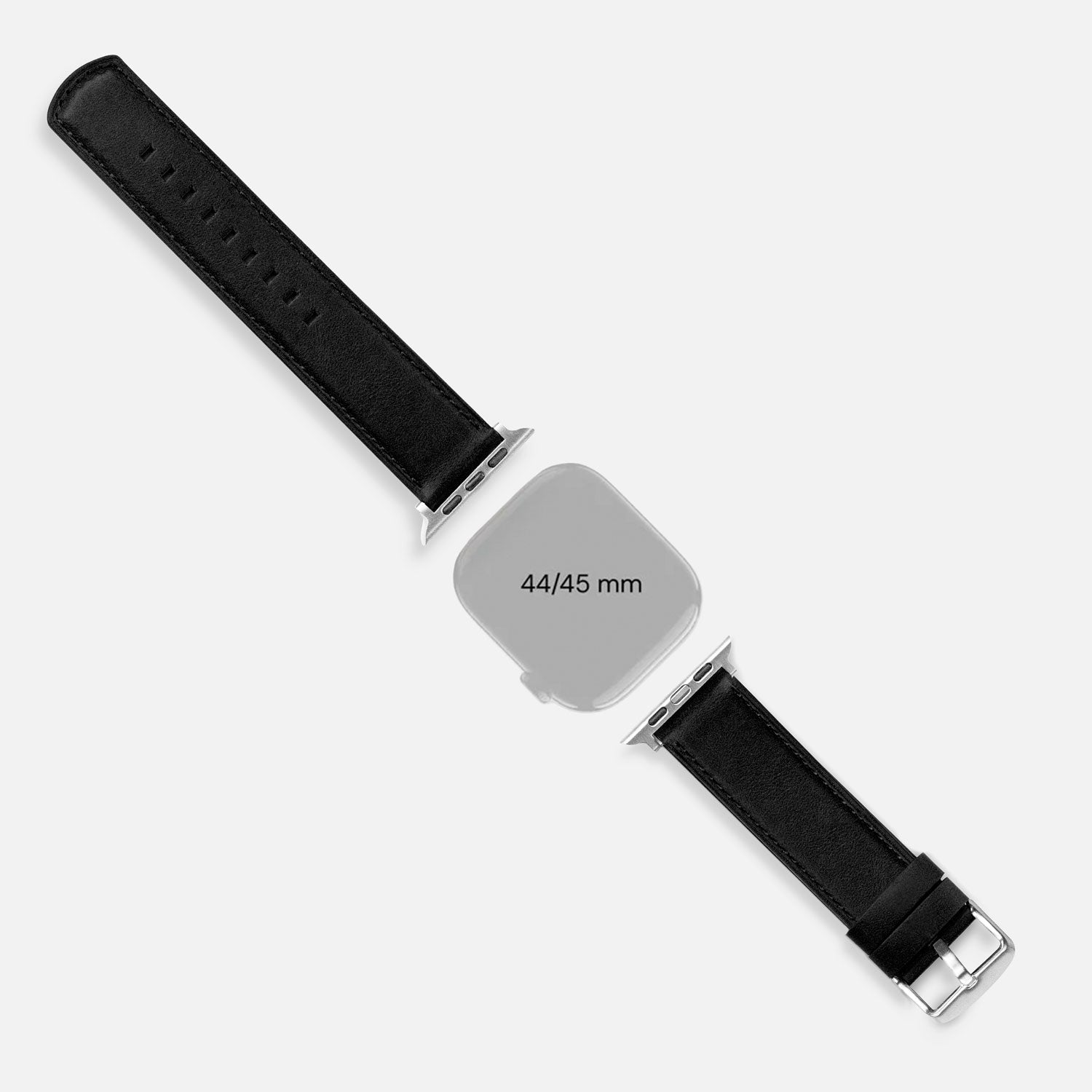 Luxury Leather Apple Watch Band Straps – Black