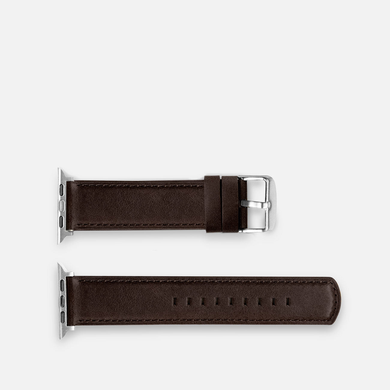 Luxury Leather Apple Watch Band Straps – Dark Brown