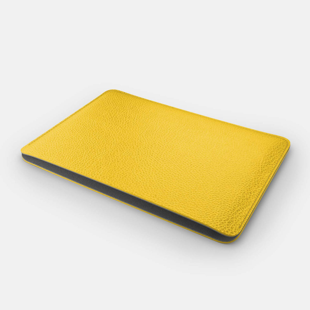 Leather iPad Pro 12.9&quot; Sleeve -  Yellow and Grey