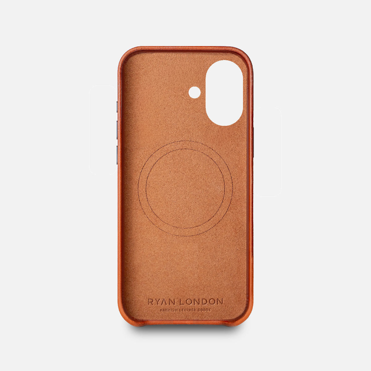 Leather iPhone 17 Shell Case, MagSafe - Saddle Brown
