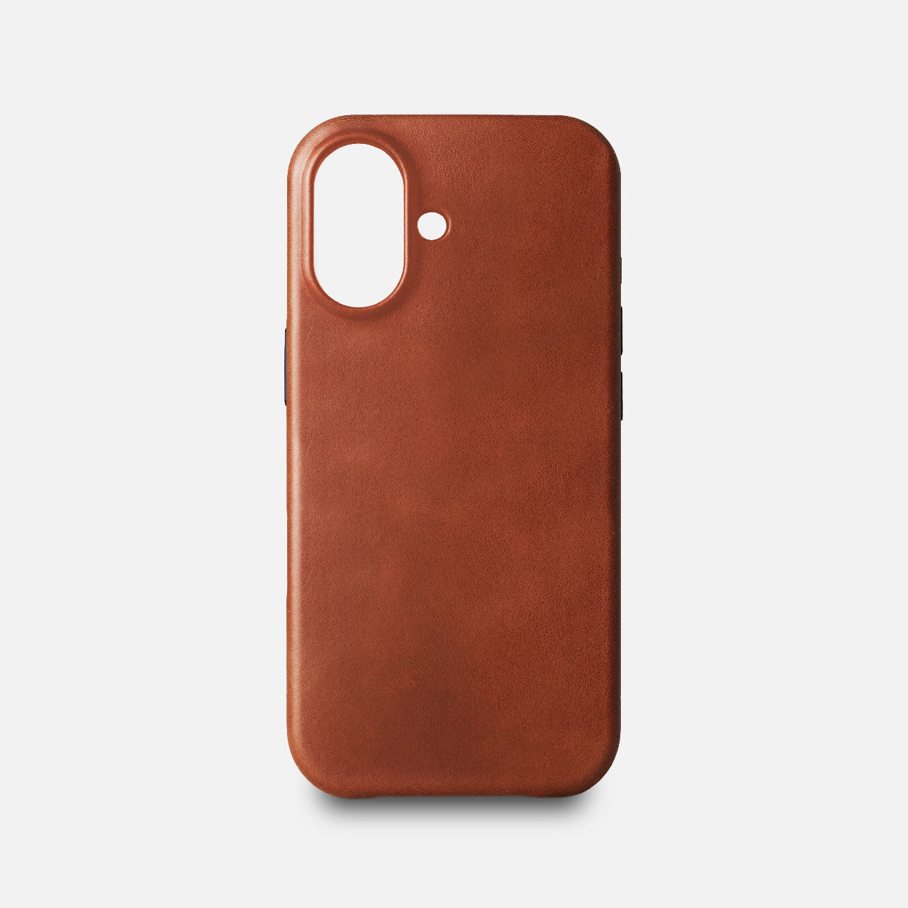 Leather iPhone 17 Shell Case, MagSafe - Saddle Brown