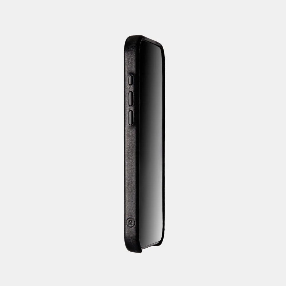 Leather iPhone 17 Pro Max Shell Case, MagSafe - Black