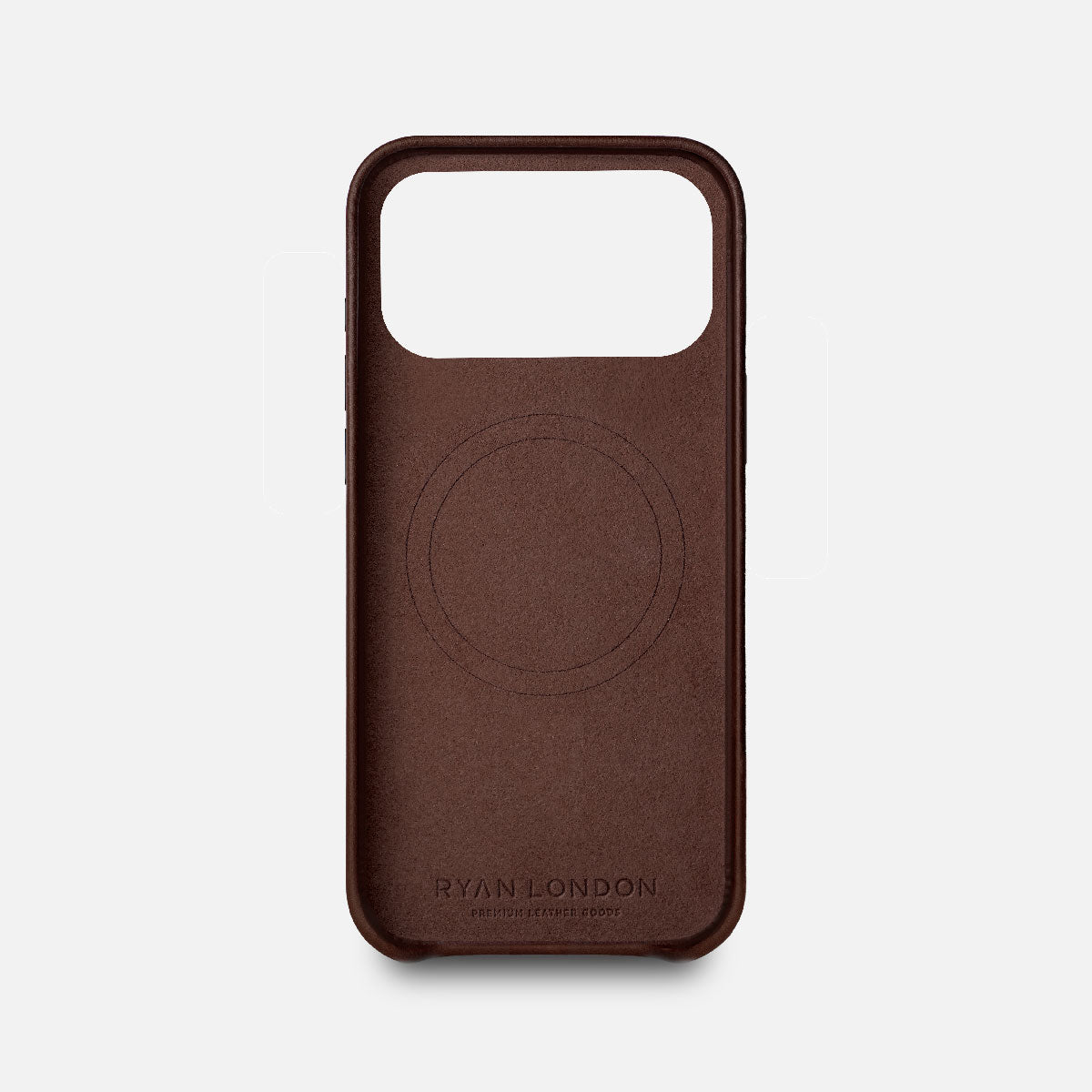 Leather iPhone 17 Pro Max Shell Case, MagSafe - Dark Brown