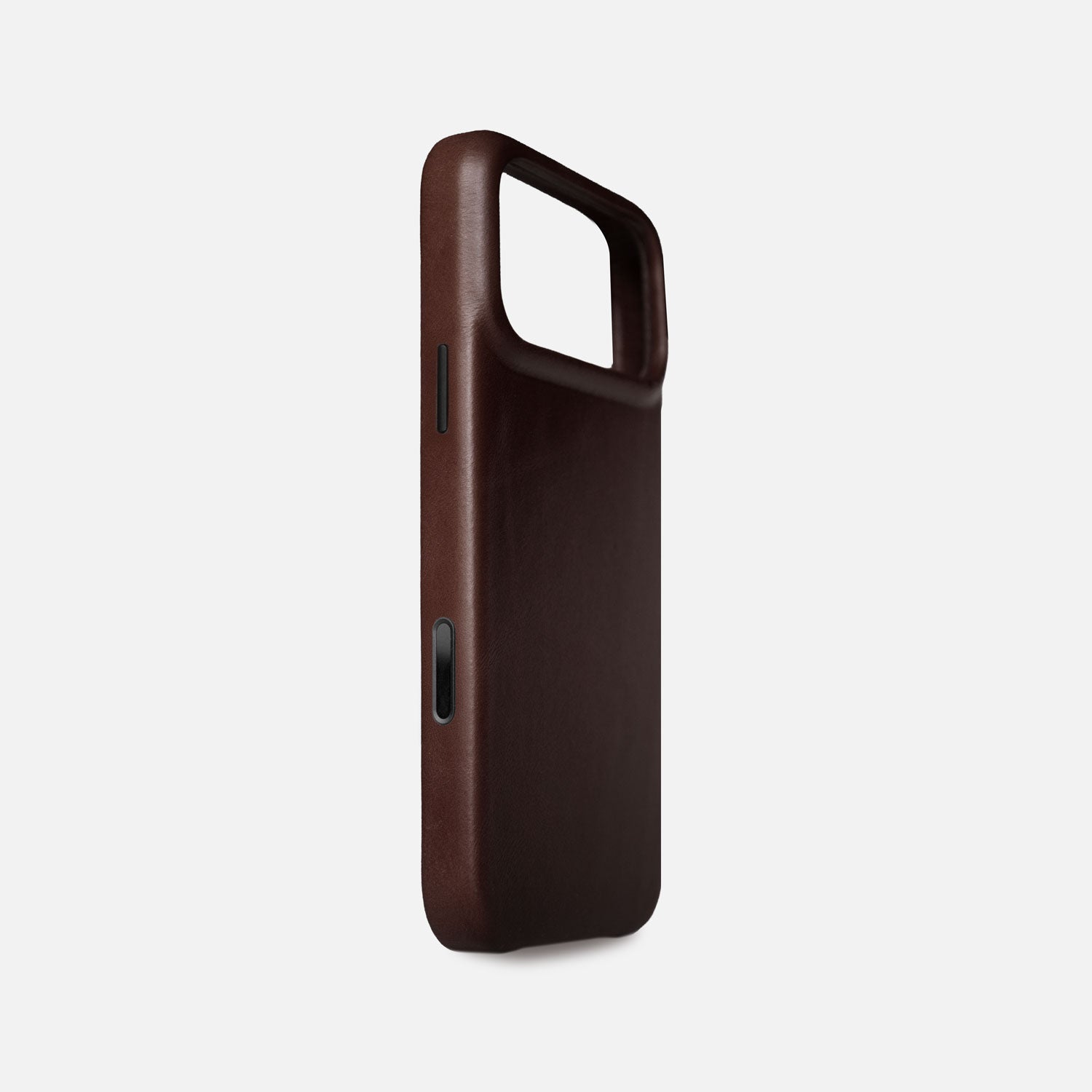 Leather iPhone 17 Pro Max Shell Case, MagSafe - Dark Brown
