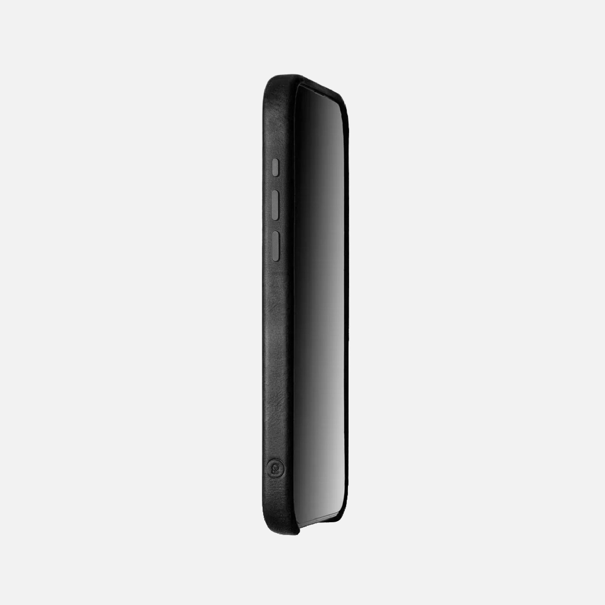 Leather iPhone 17 Pro Shell Case, MagSafe - Black - RYAN London