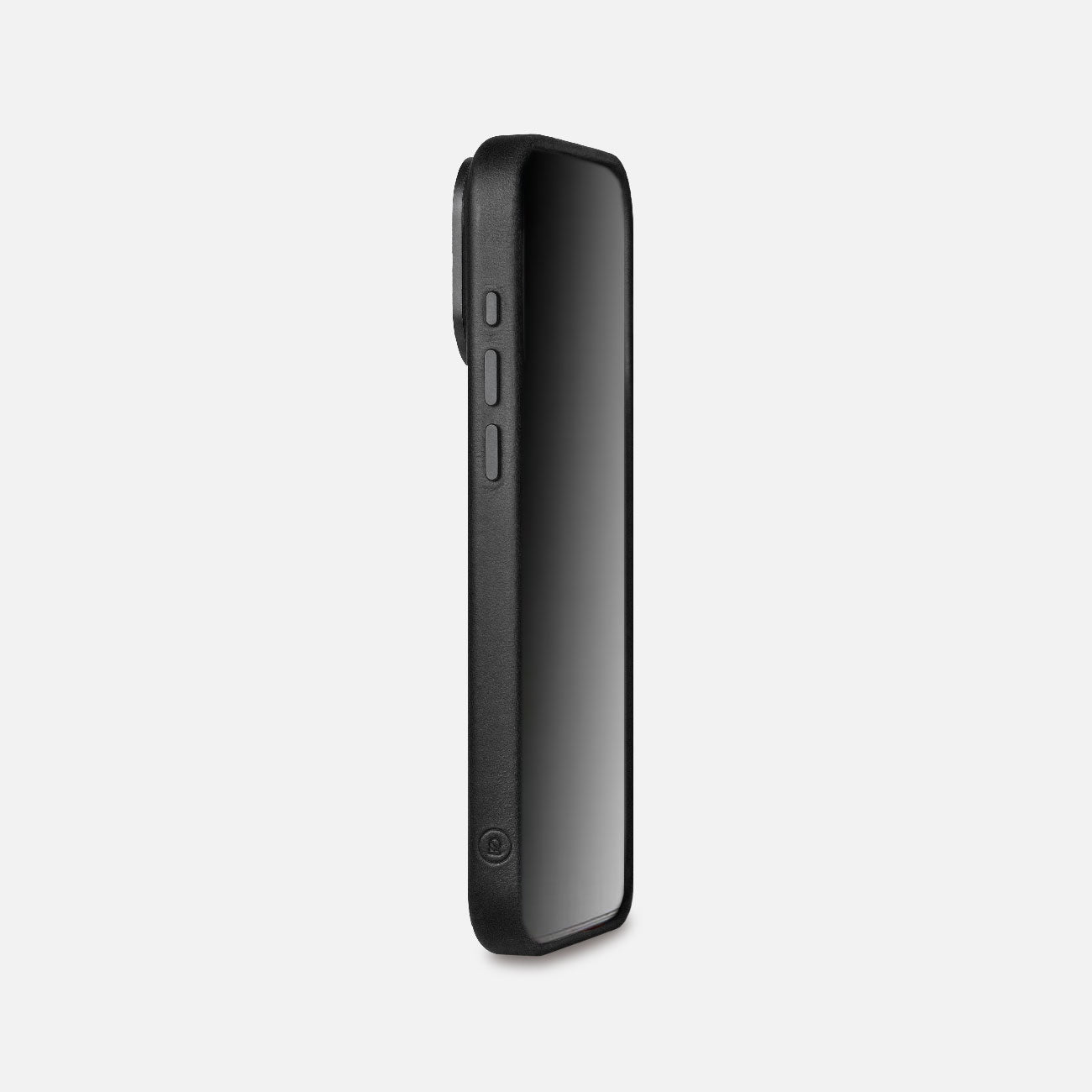 Leather iPhone 18 Pro Max Shell Case Metal, MagSafe - Black