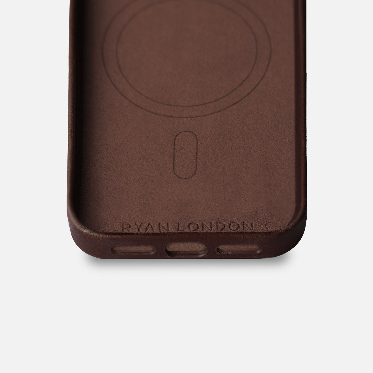 Leather iPhone 18 Pro Max Shell Case Metal, MagSafe - Dark Brown