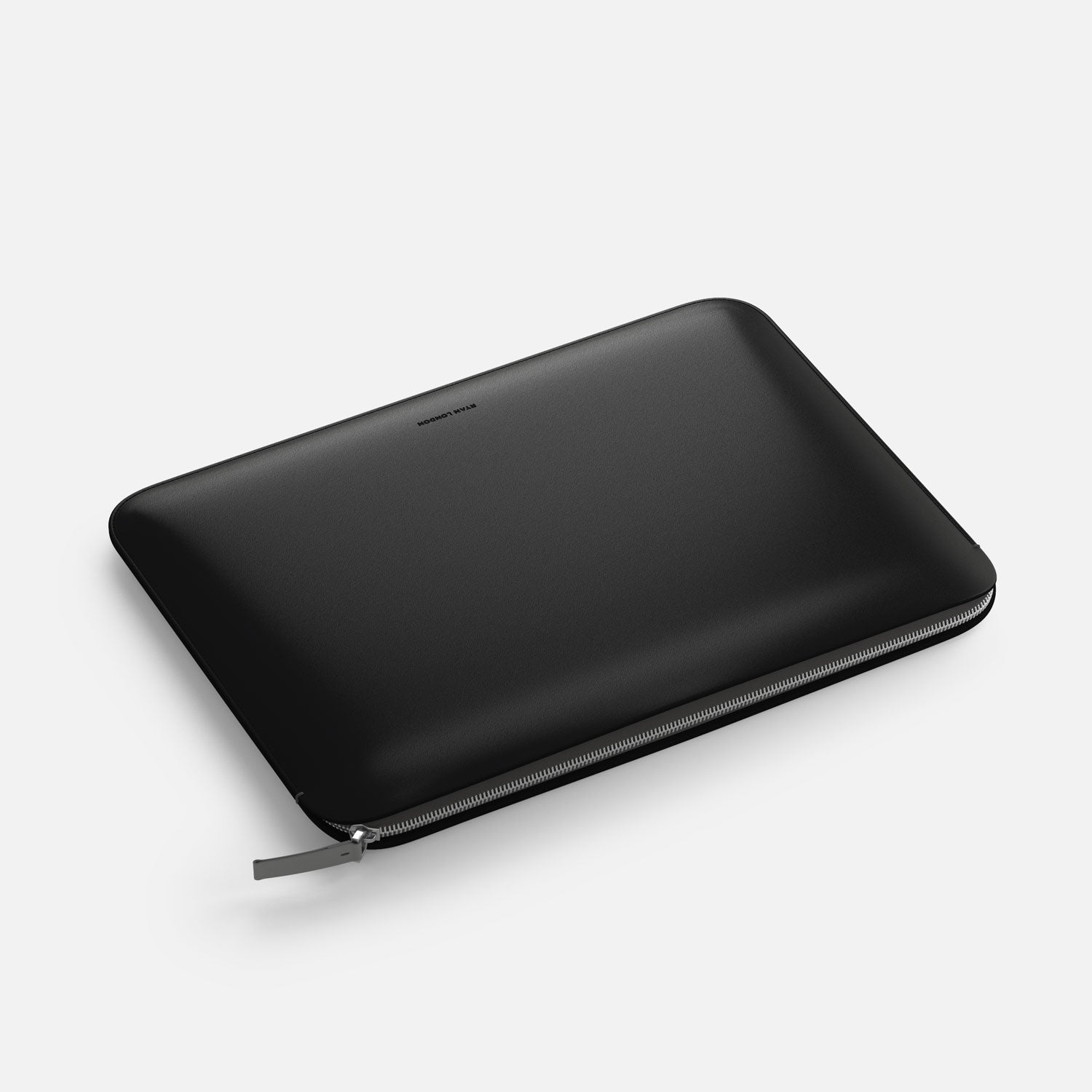 Luxury Nappa Leather iPad Pro 13" sleeve with zip - Black