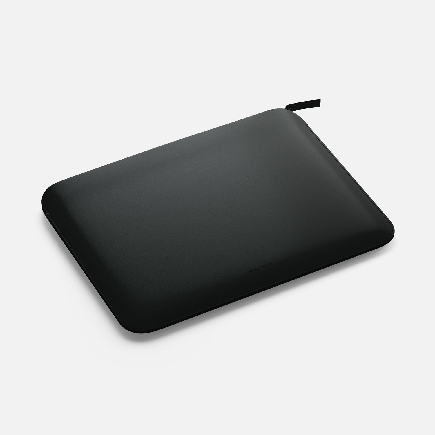 Luxury Nappa Leather MacBook Air 13" sleeve with zip - Black