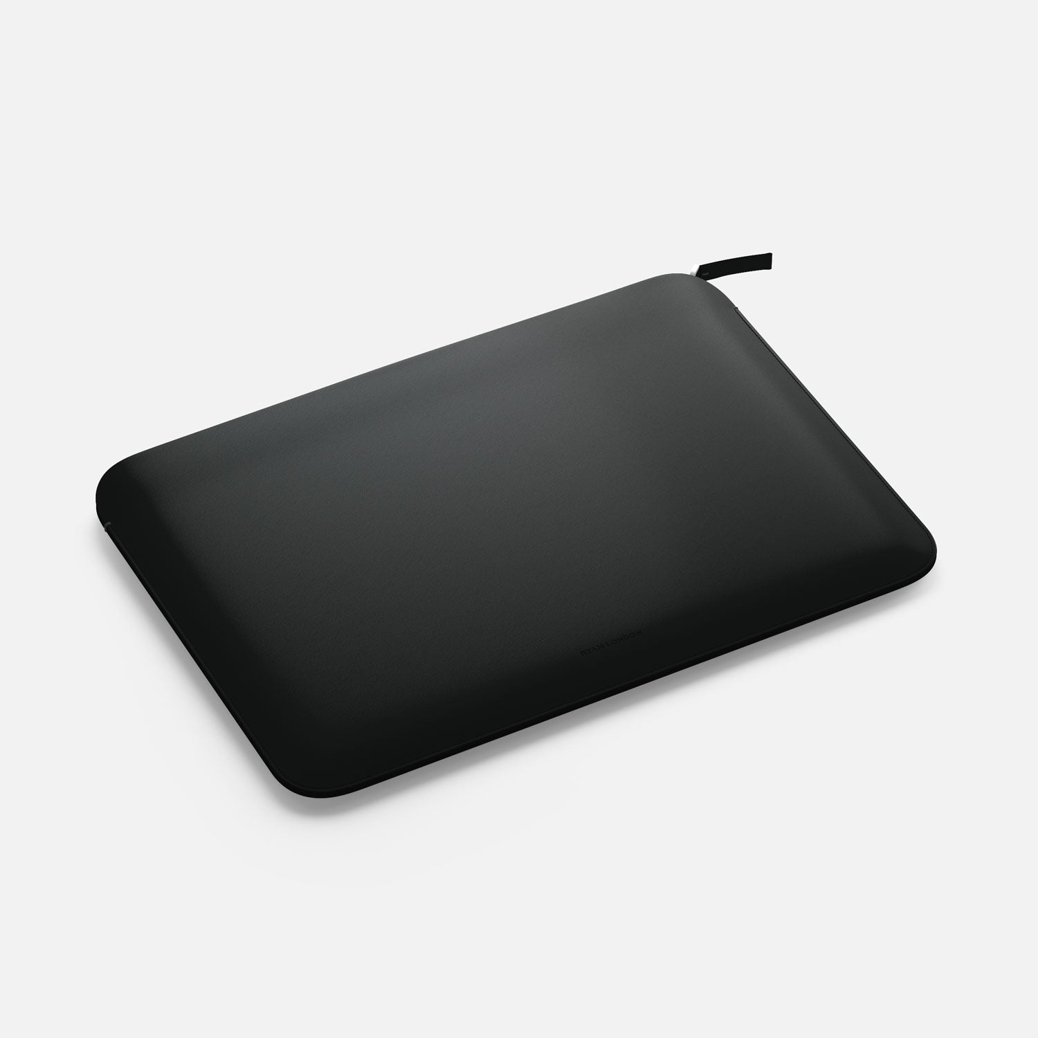 Luxury Nappa Leather MacBook Pro 16" sleeve with zip - Black