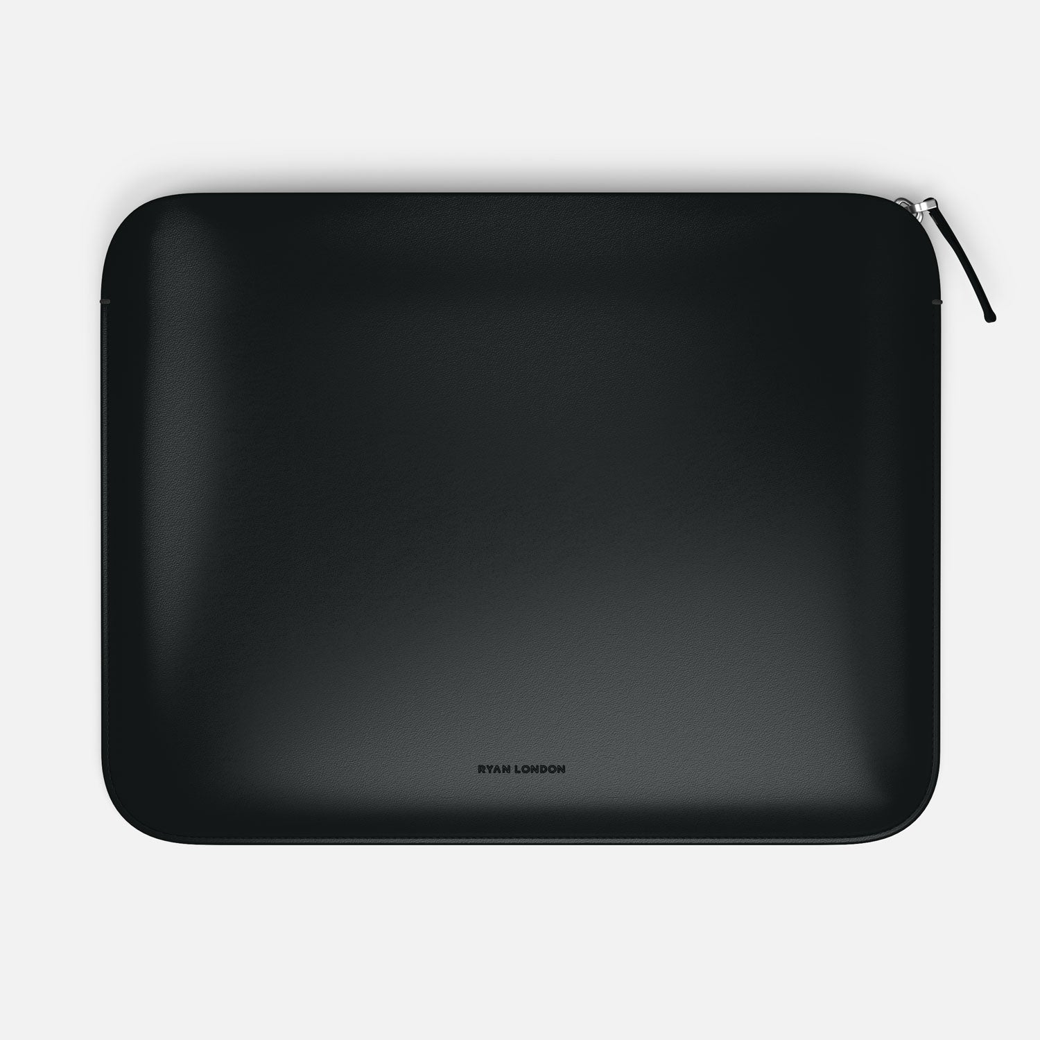 Luxury Nappa Leather iPad Air 11" sleeve with zip - Black
