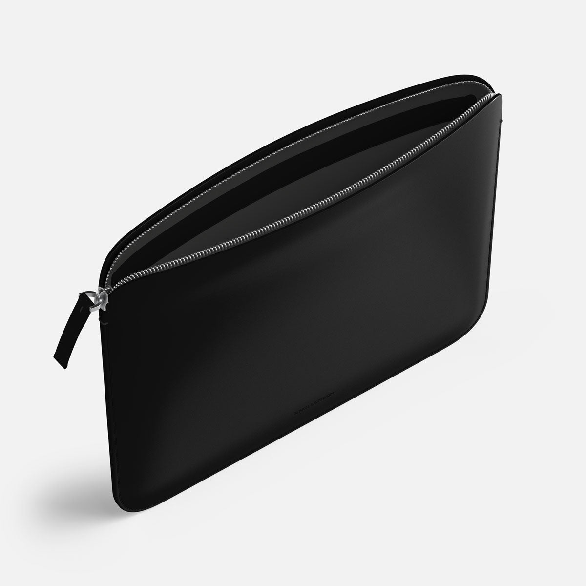 Luxury Nappa Leather iPad Air 11" sleeve with zip - Black
