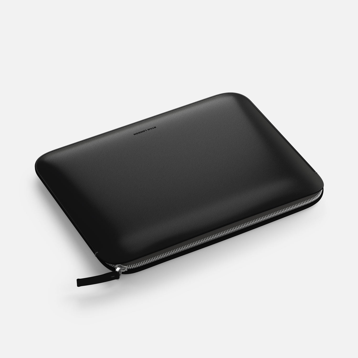 Luxury Nappa Leather iPad Air 11" sleeve with zip - Black