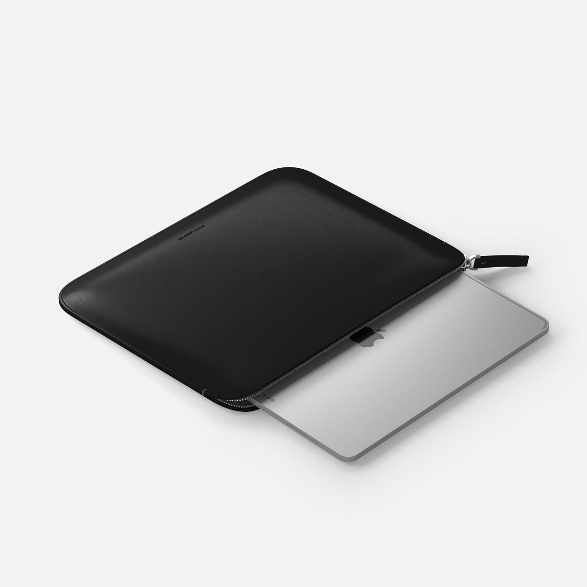 Luxury Nappa Leather iPad Pro 13" sleeve with zip - Black