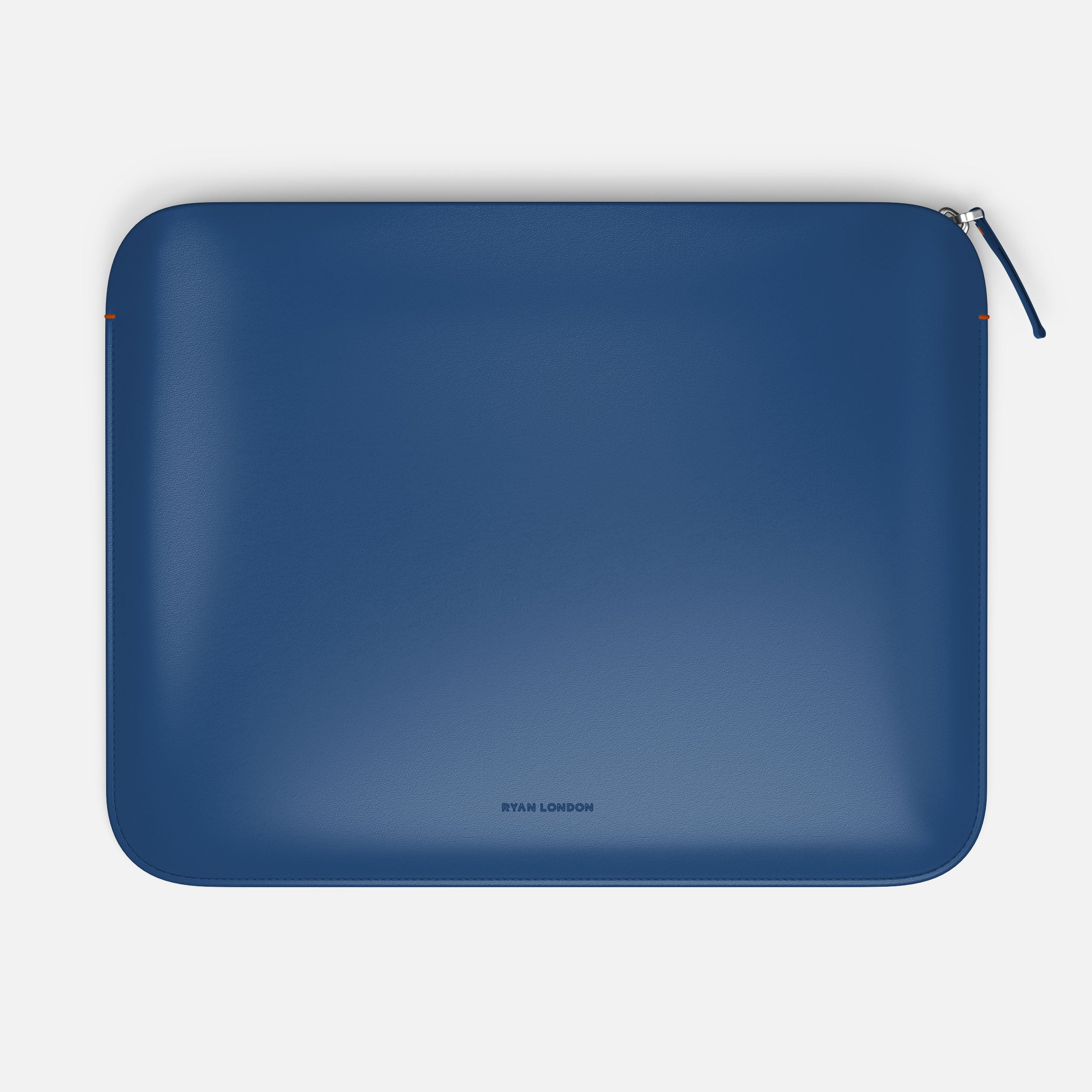 Luxury Nappa Leather iPad Air 11" sleeve with zip - Turquoise Blue