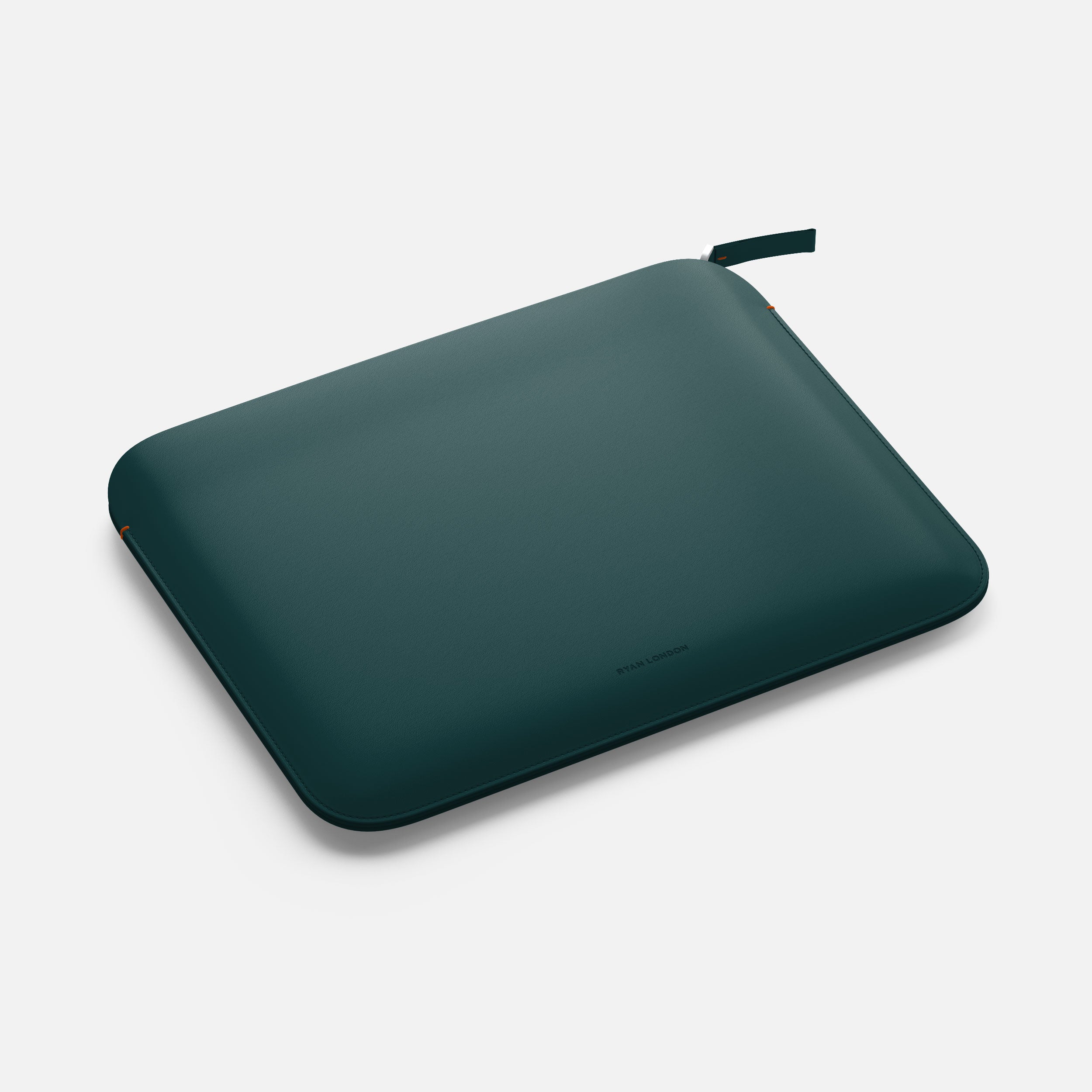 Luxury Nappa Leather iPad Pro 11" sleeve with zip - Avocado Green
