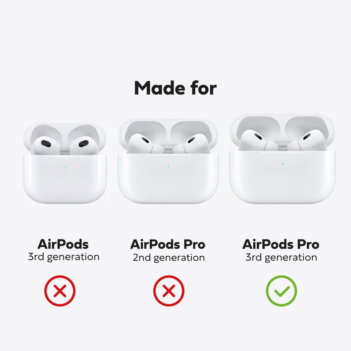 Leather AirPods Pro (3rd Generation) Case - Avocado Green