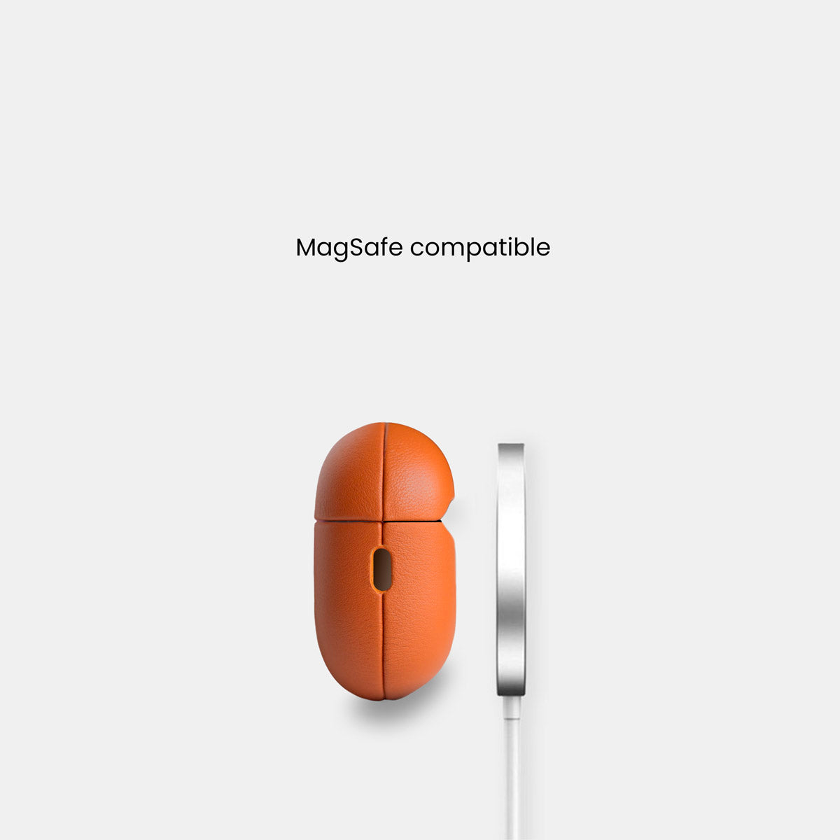 Leather AirPods Pro (3rd Generation) Case - Orange