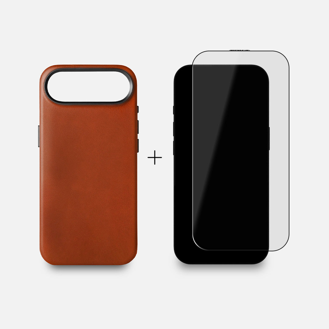 iPhone 17 Leather Case and Screen Protector Bundle - RYAN London