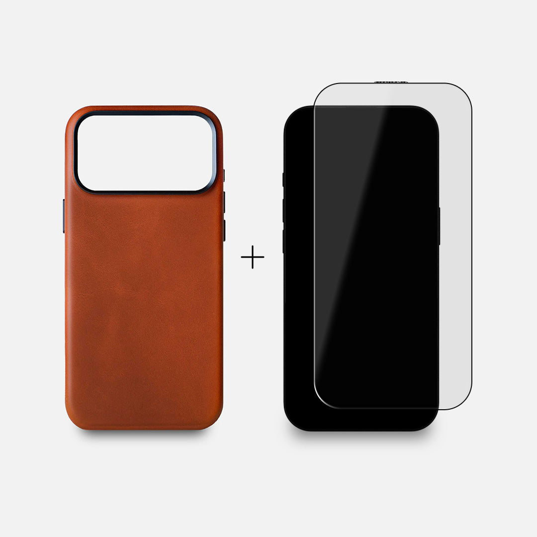 iPhone 17 Leather Case and Screen Protector Bundle - RYAN London