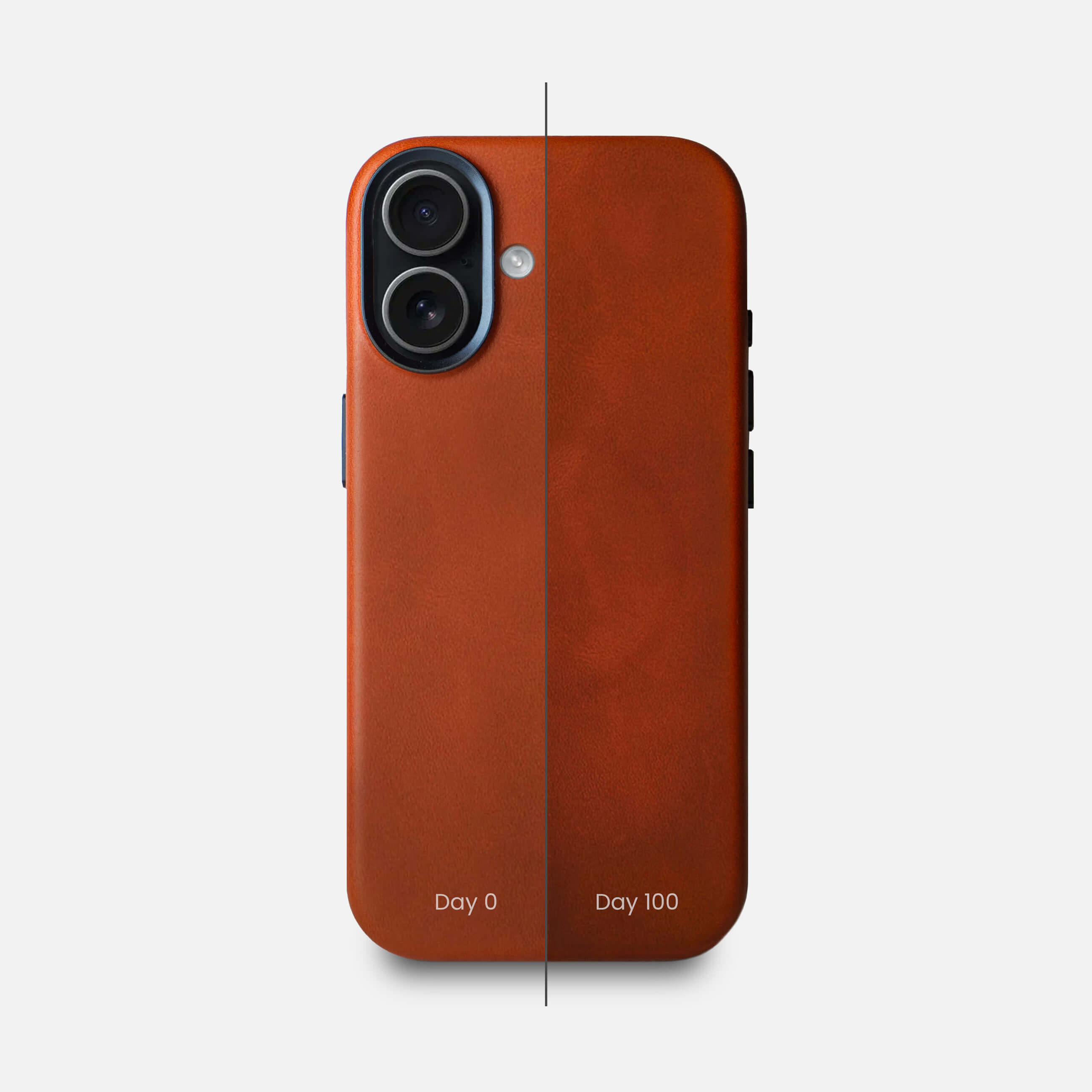 日本未発売　iPhone17用レザーケース RyanLondon Leather iPhone 17 Pro Shell Case Metal, MagSafe - Saddle Brown