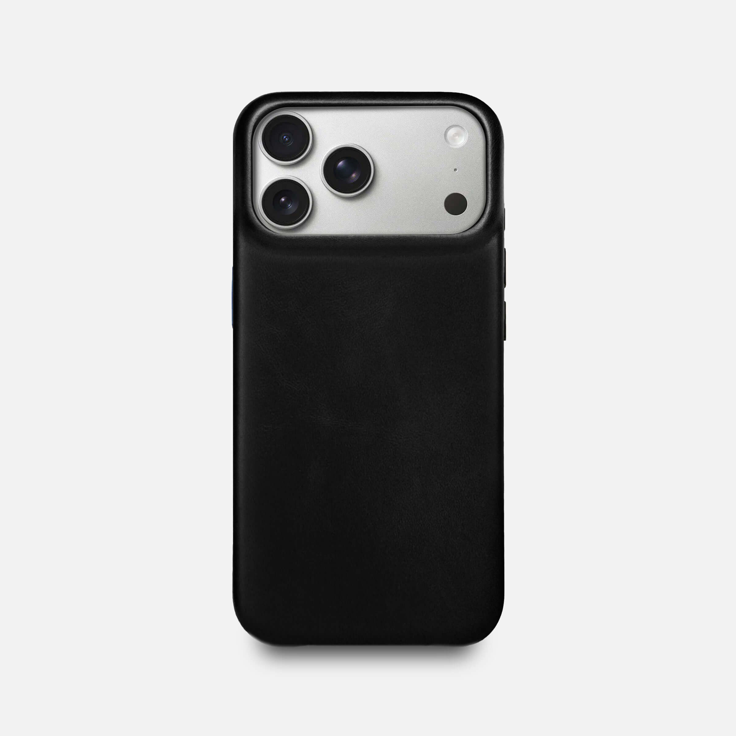 Leather iPhone 17 Pro Shell Case, MagSafe - Black - RYAN London