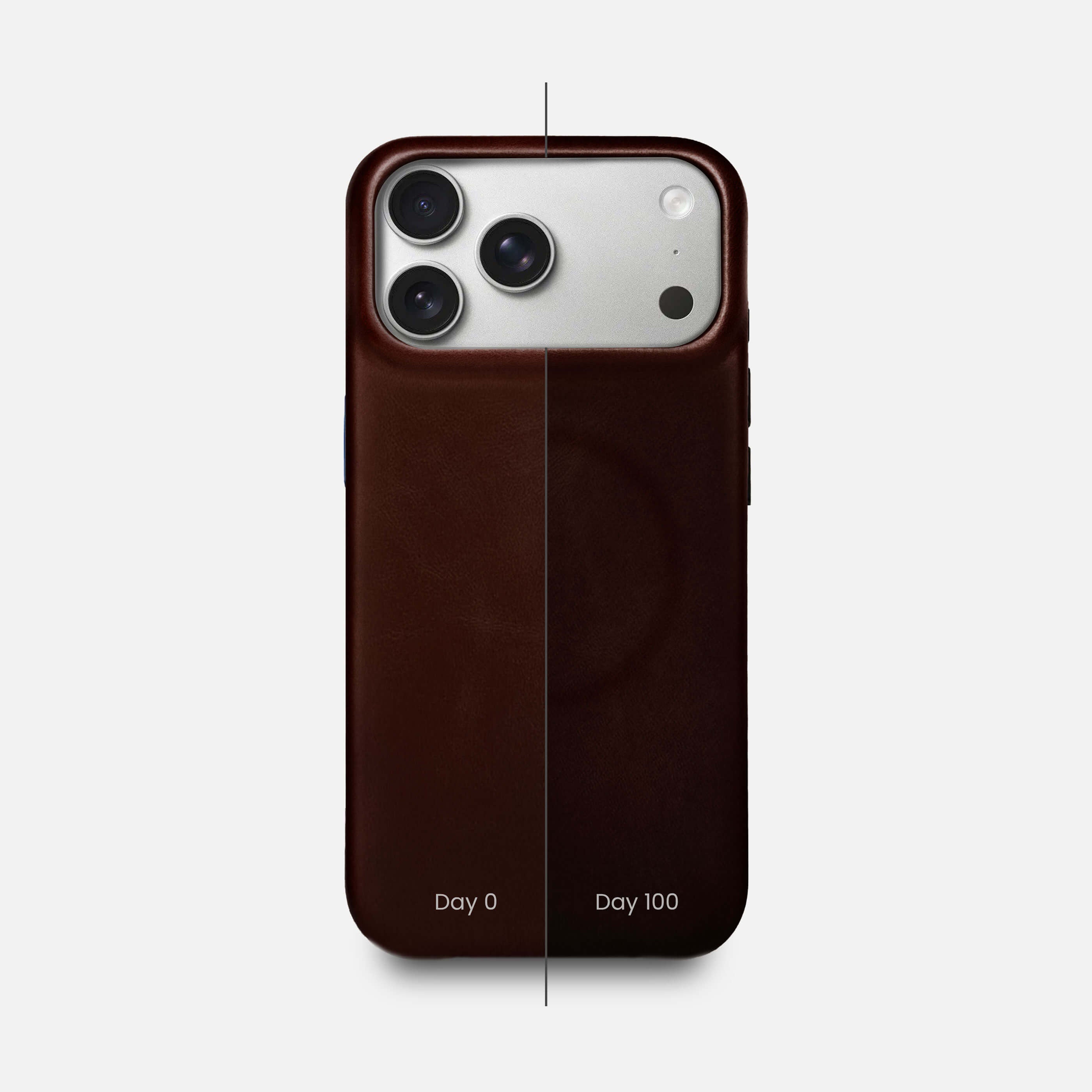 Leather iPhone 17 Pro Max Shell Case, MagSafe - Dark Brown