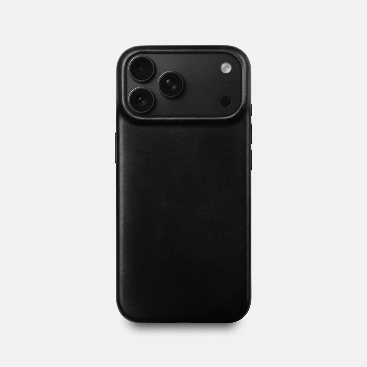 Leather iPhone 18 Pro Shell Case, MagSafe - Black