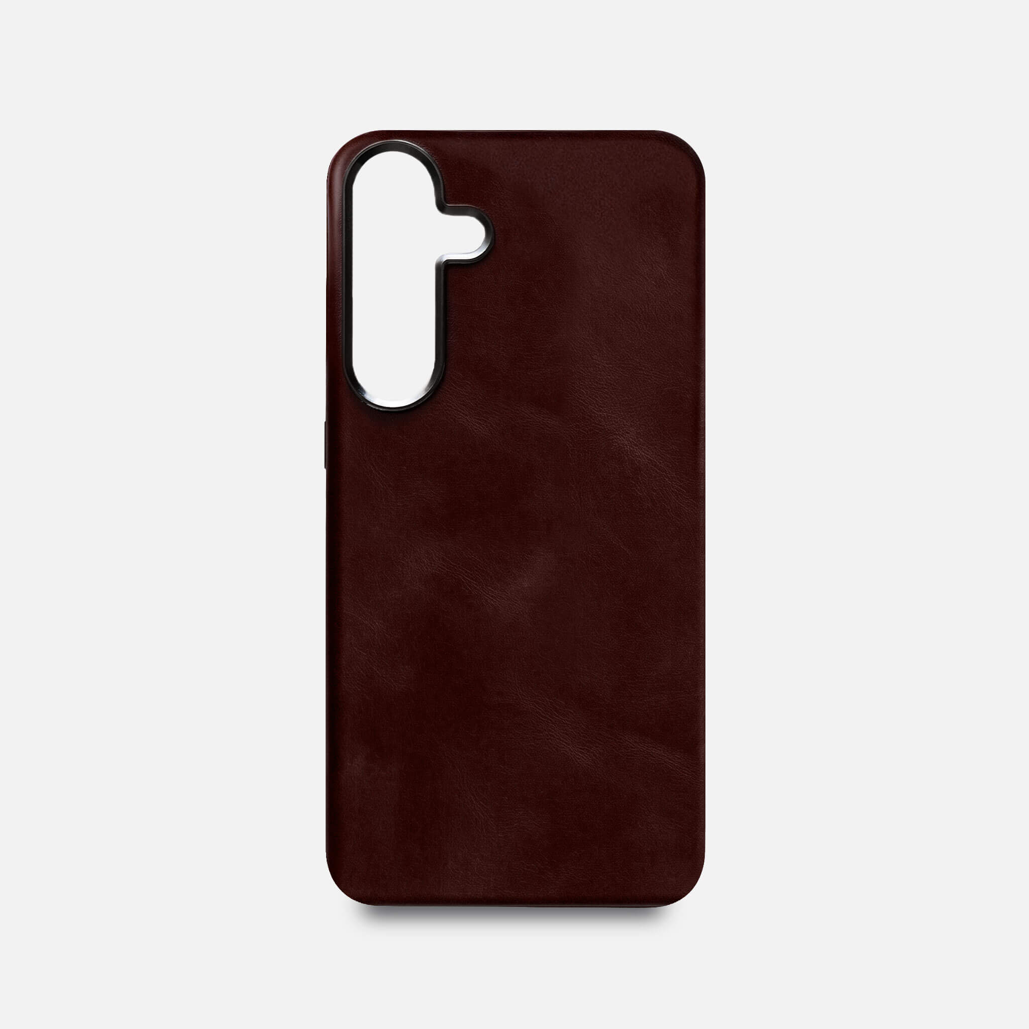 Samsung S26+ Leather Shell Case - Dark Brown