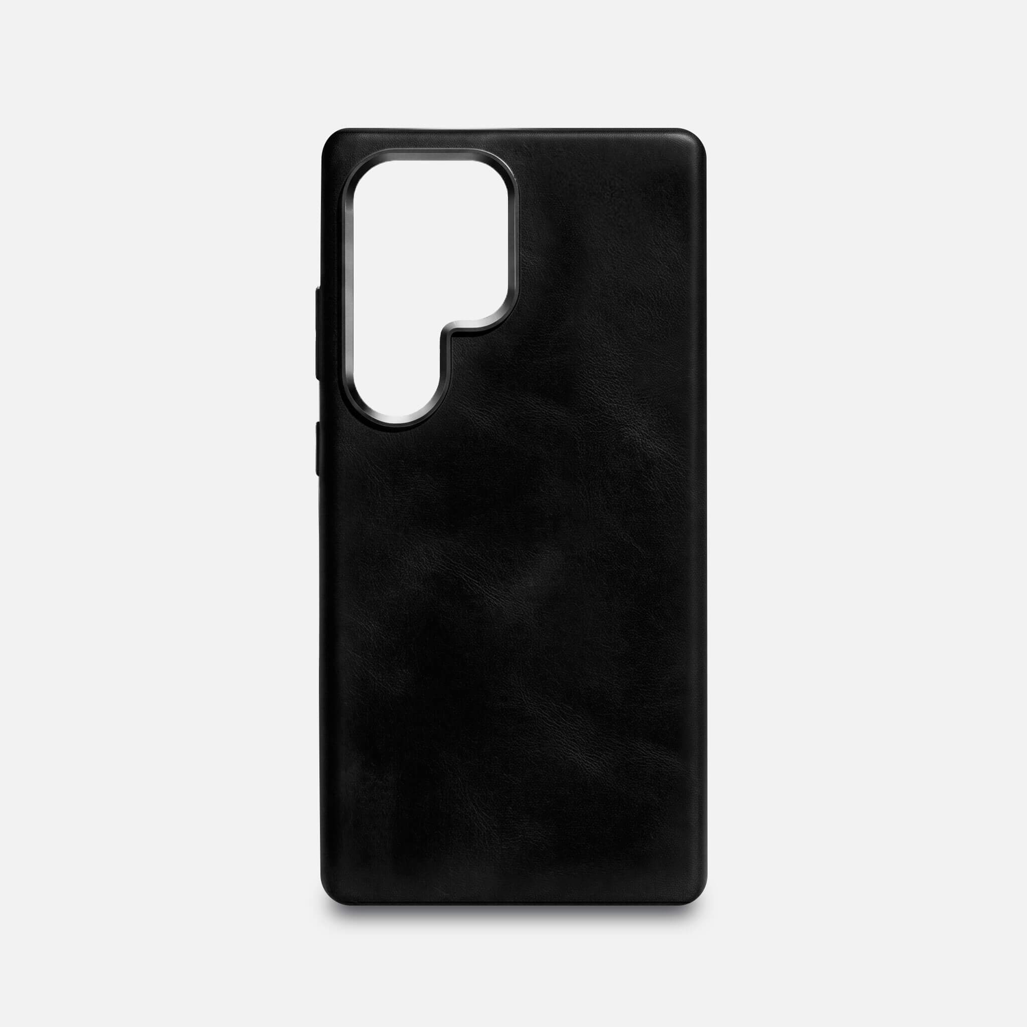 Samsung S26 Ultra Leather Shell Case - Black