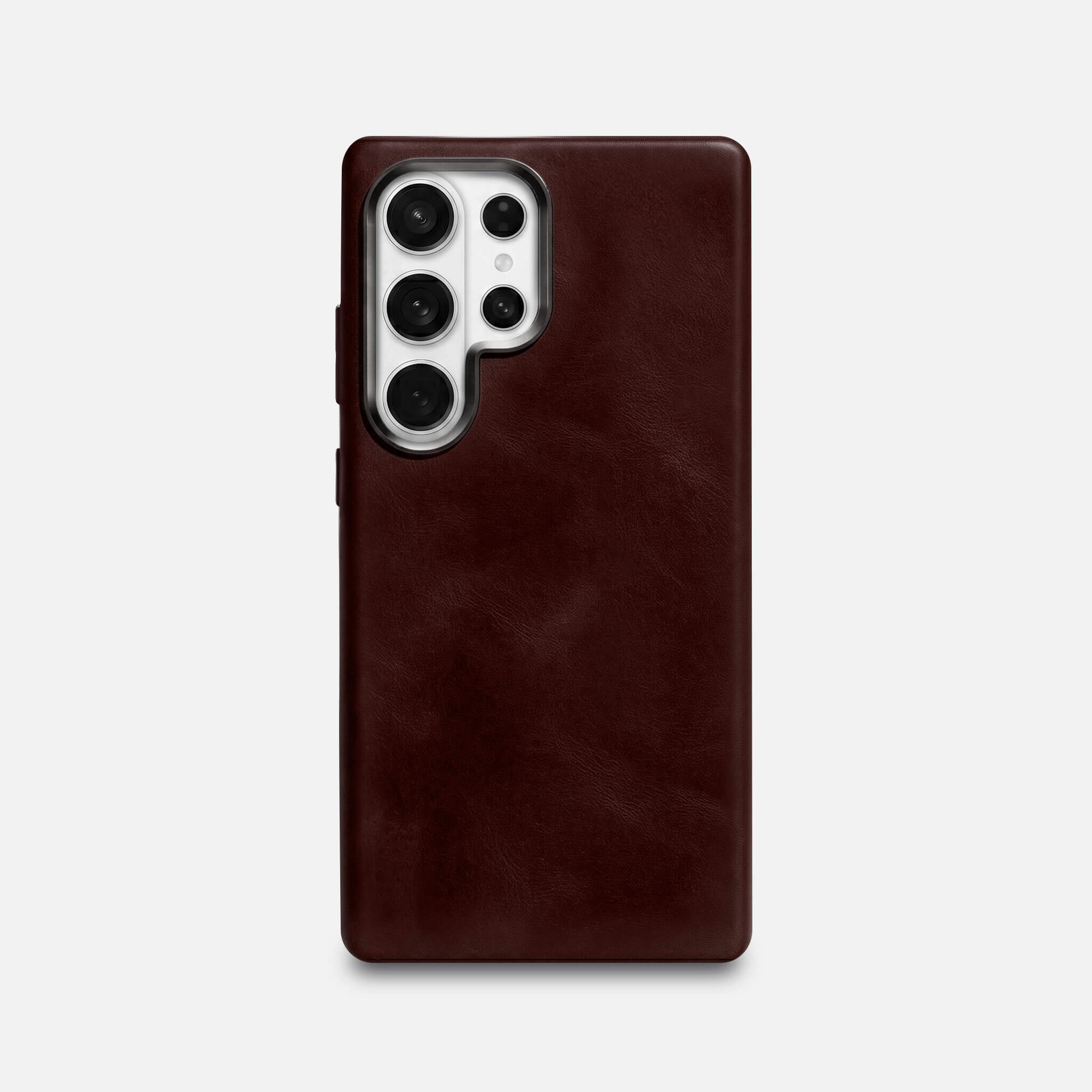 Samsung S26 Ultra Leather Shell Case - Dark Brown