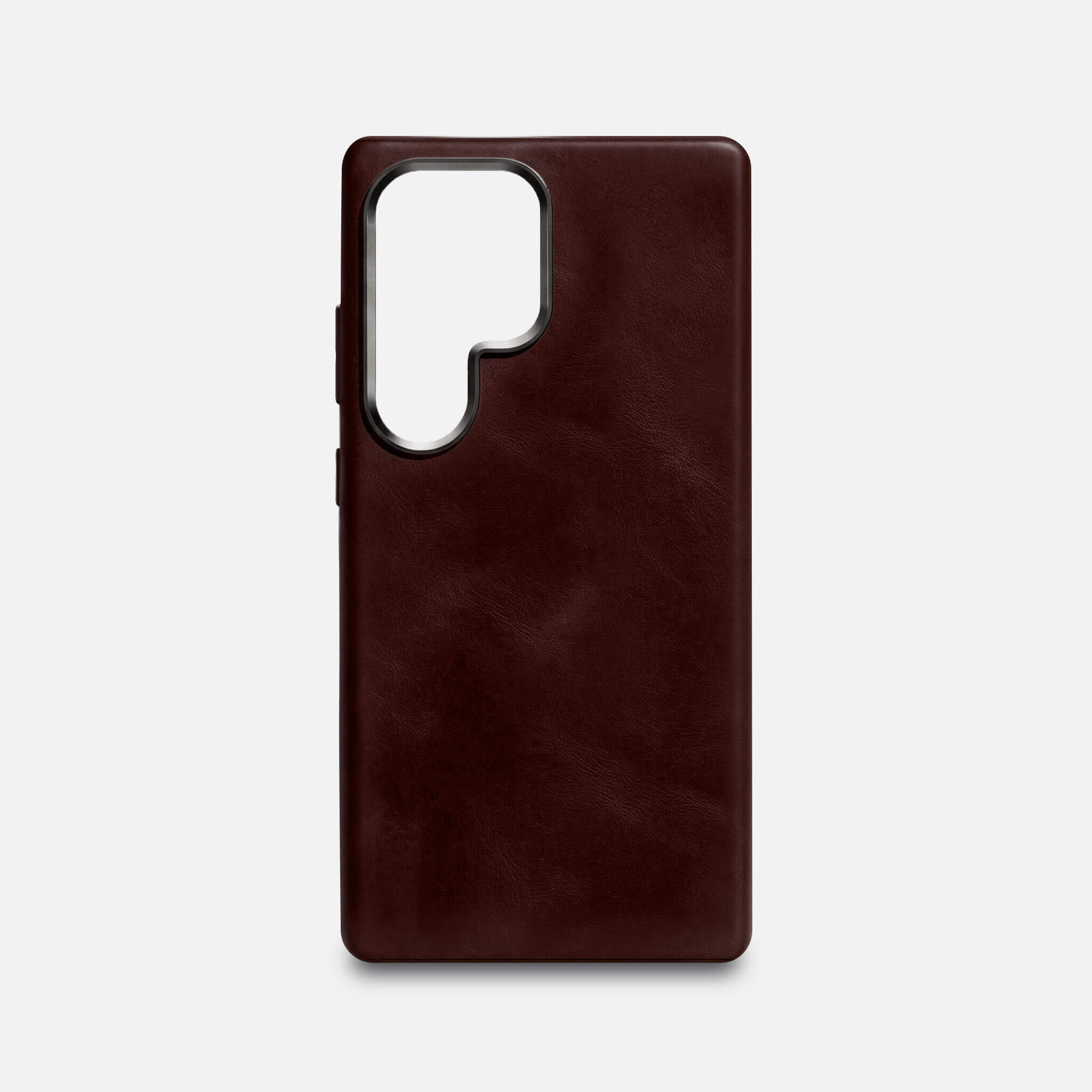 Samsung S26 Ultra Leather Shell Case - Dark Brown