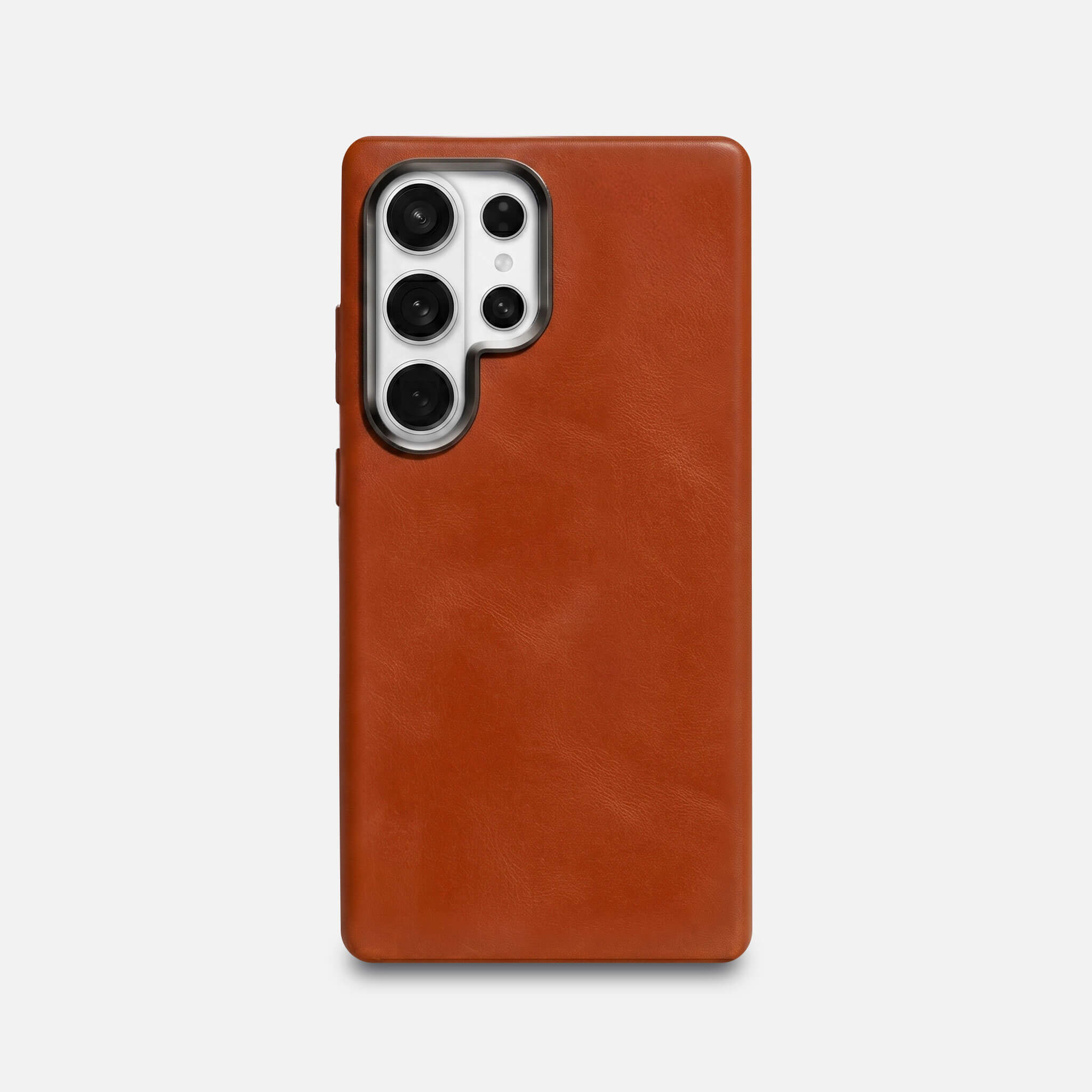 Samsung S26 Ultra Leather Shell Case - Saddle Brown