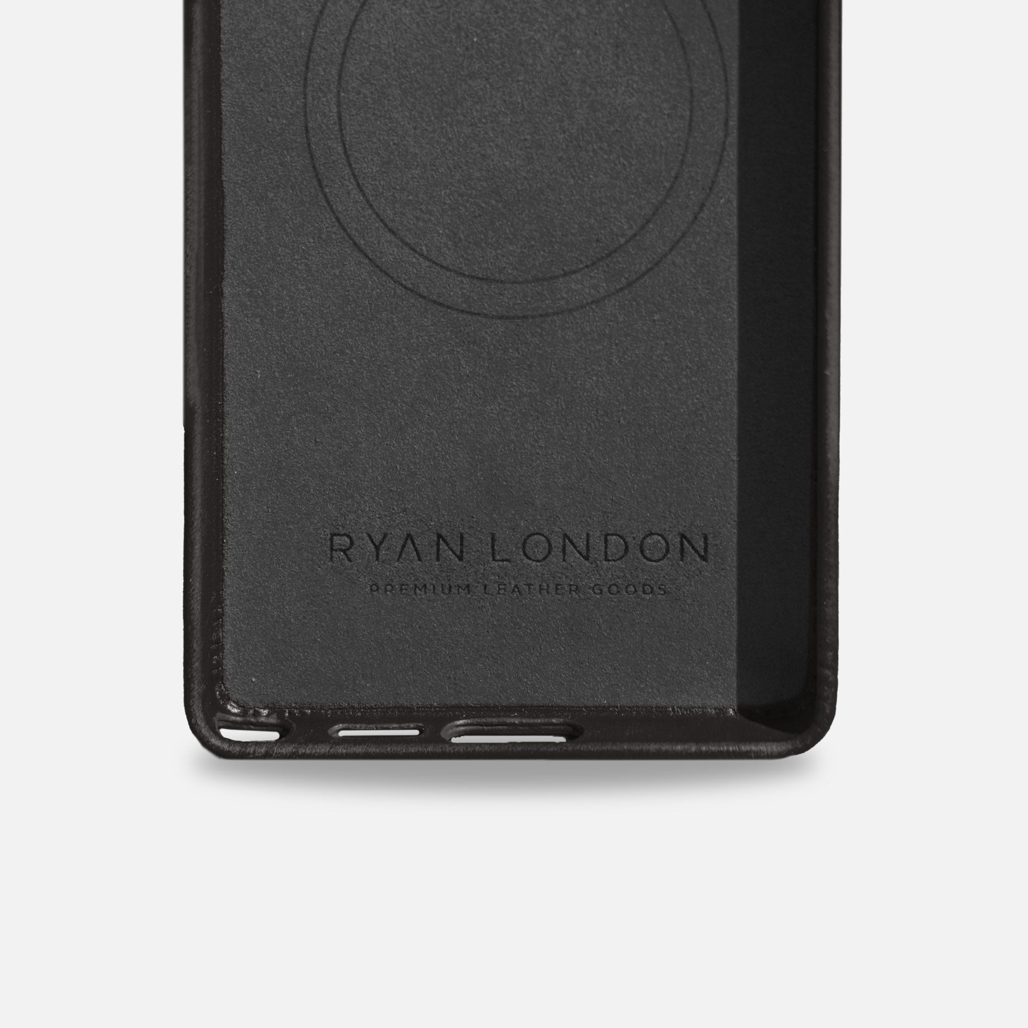 Samsung S26 Ultra Leather Shell Case - Black - RYAN London 