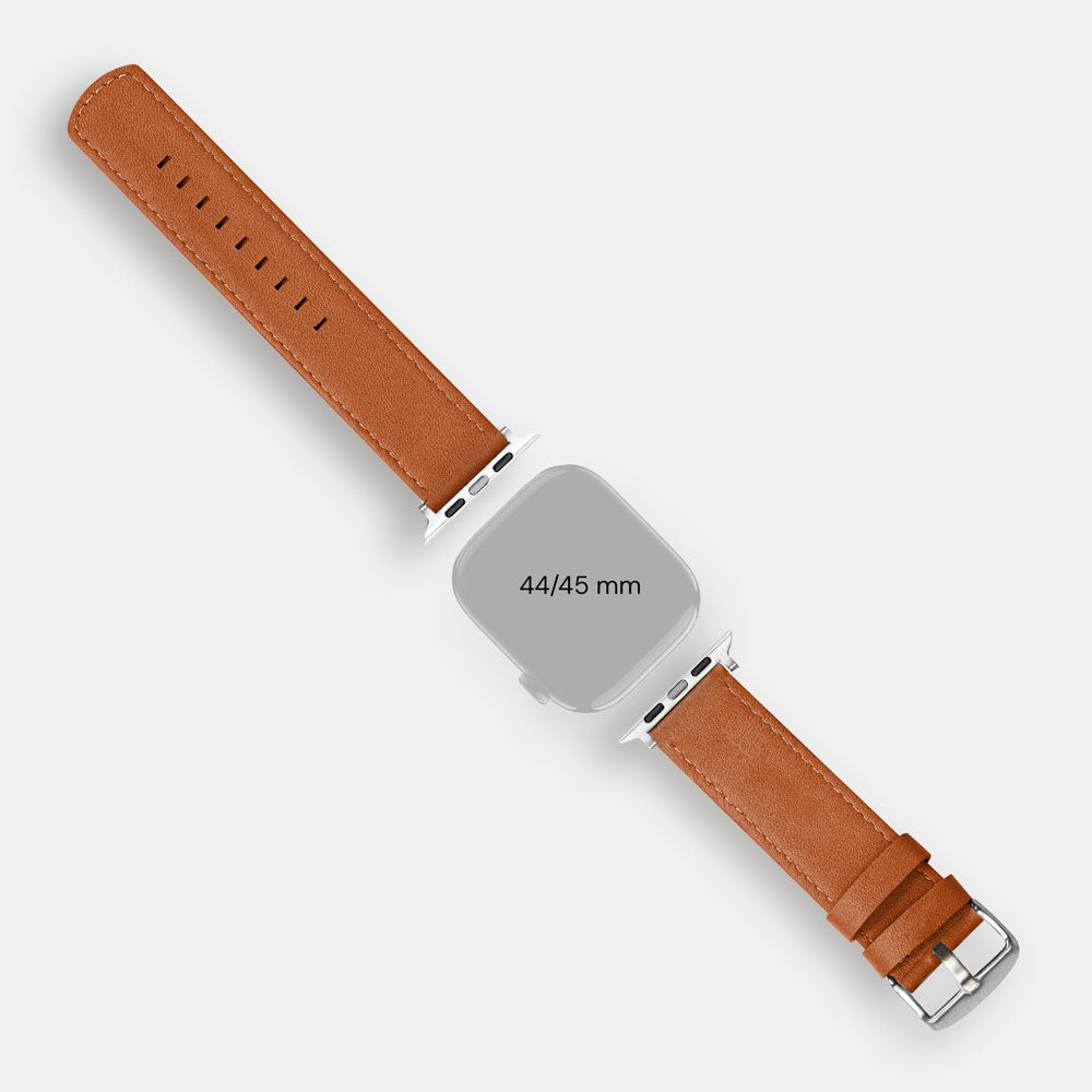 Luxury Nappa Leather Apple Watch Band Straps – Orange