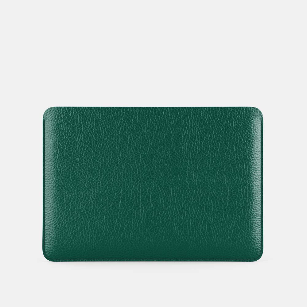 Leather iPad Air 10.9" Sleeve - Avocado Green and Orange - RYAN London