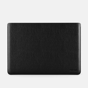 Luxury Leather Macbook Air 13" Sleeve - Black and Black