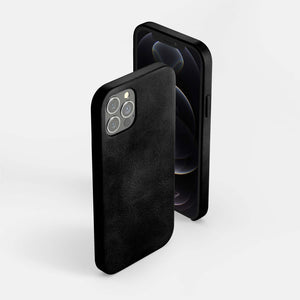 Leather iPhone 7/8 Plus Shell Case - Black