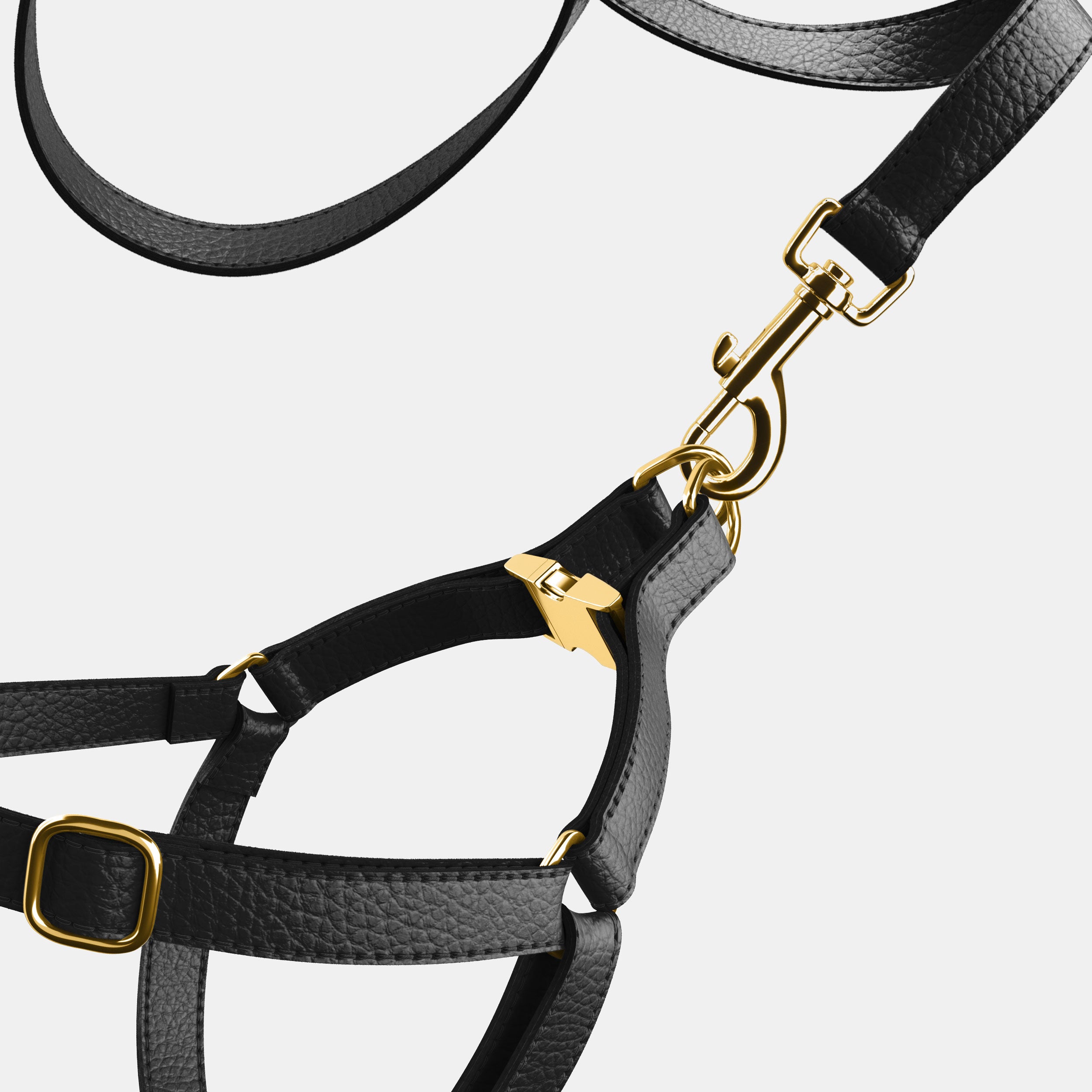 Leather Dog Harness - Black - RYAN London