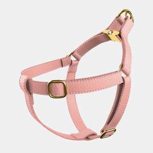 Leather Dog Harness - Pink