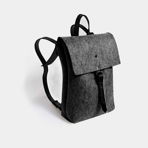 Wool Felt Backpack - Grey