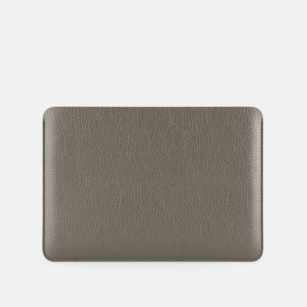 Leather iPad Sleeve - Grey and Grey - RYAN London