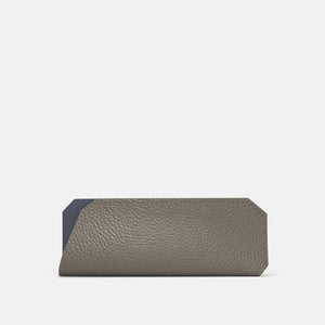 Leather Glasses case - Grey and Grey